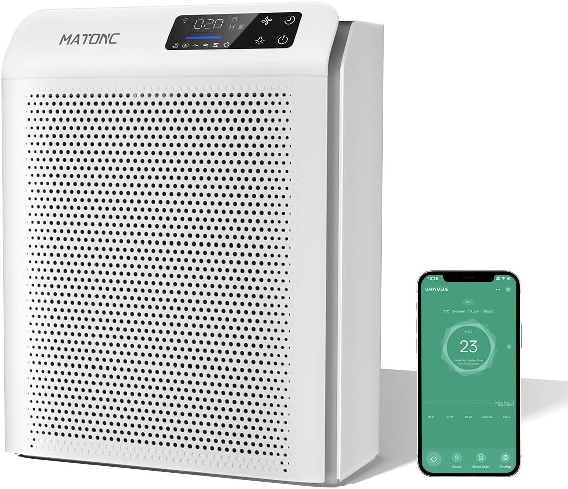 Air Purifiers for Home, Air Purifier for Bedroom Large Room,Smart Air Cleaner for Large Rooms