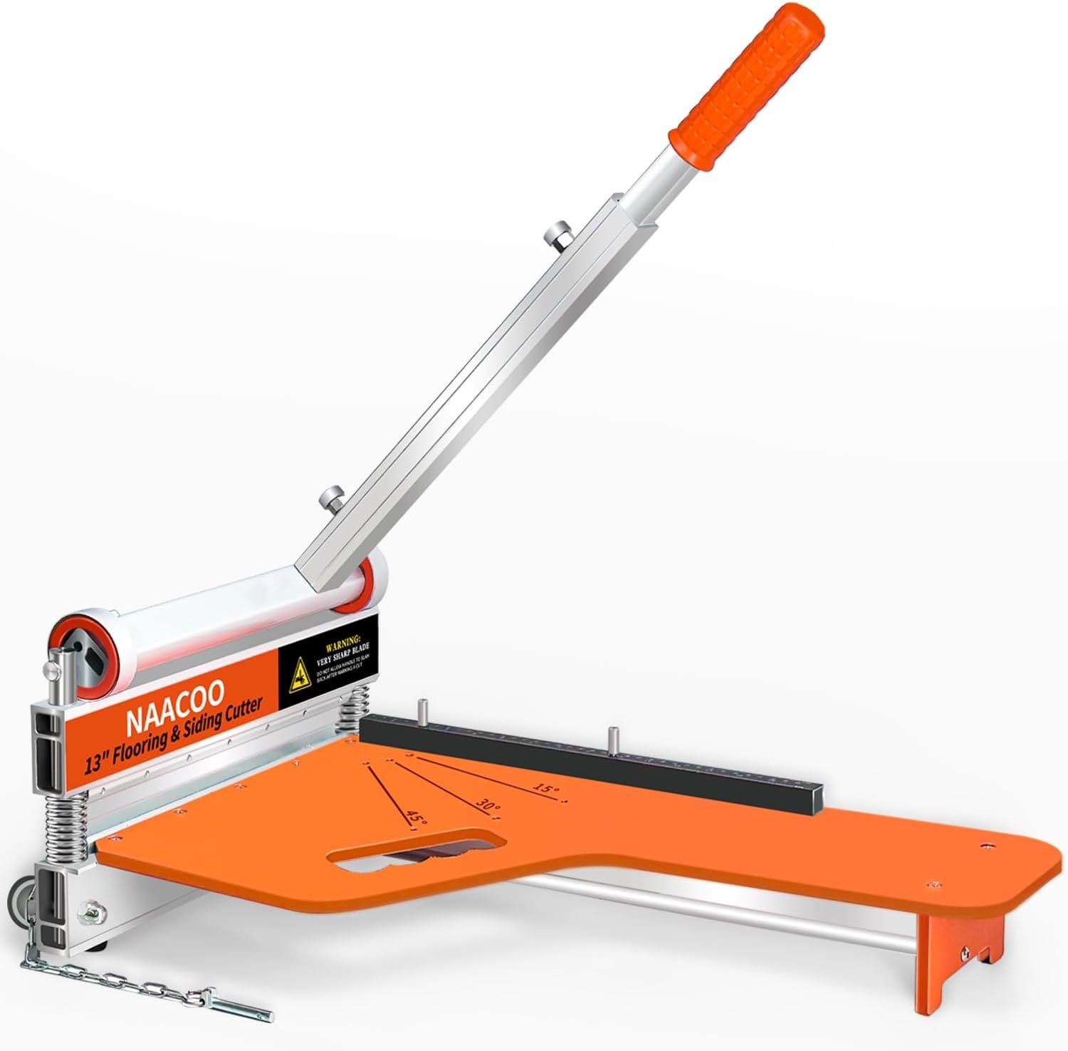 NAACOO Laminate/Vinyl Floor Cutter, 13” Vinyl Plank Cutter with Wheel – Just 1 Step Meet Angle&Length Cutting, Flooring Tools – Cuts Laminate Floor, Engineer Wood, LVP/T, VCT, SPC, WPC